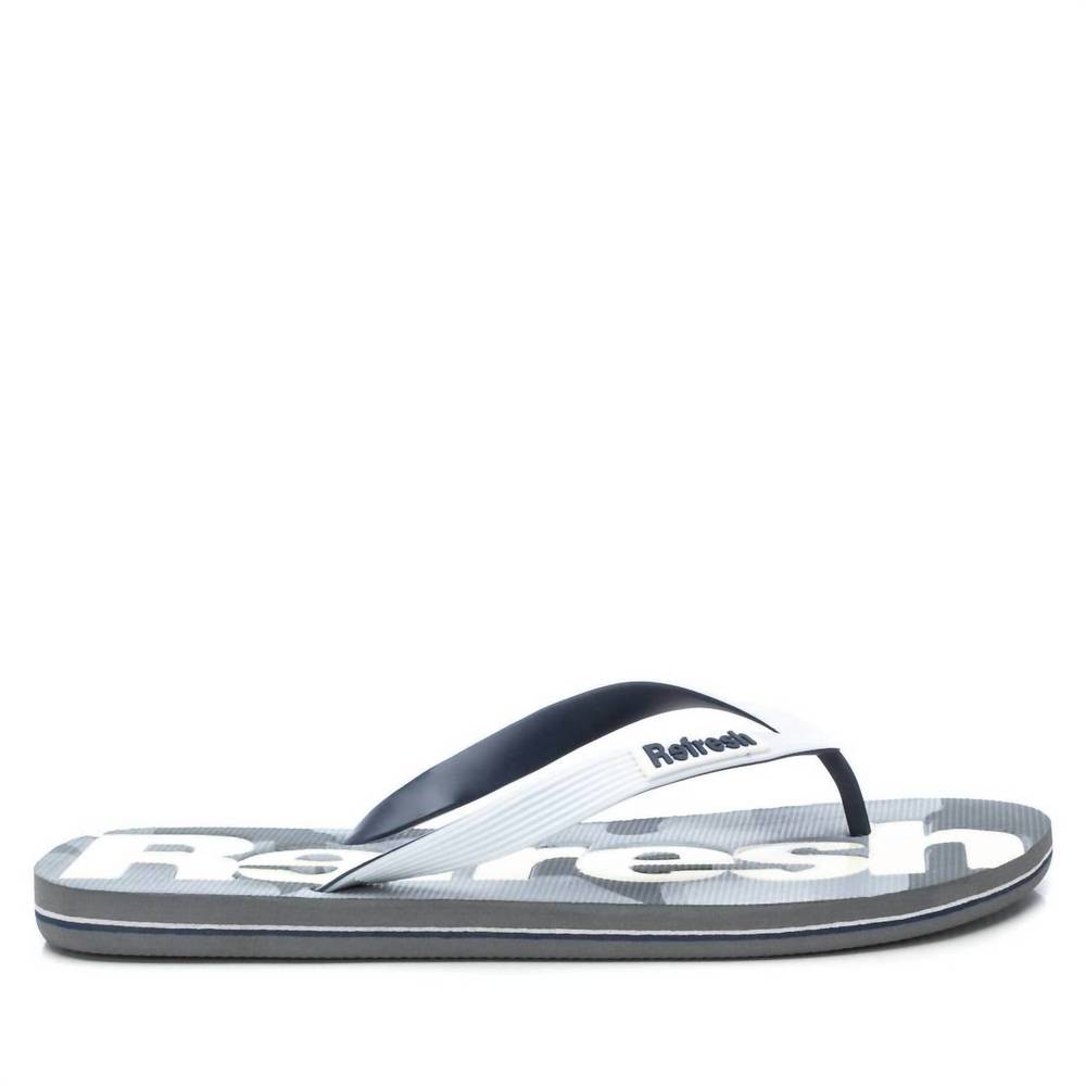 NEW XTI men's flip flops in white